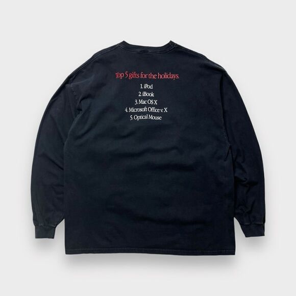 Apple Other - Vtg Y2K Apple Top 5 Holiday GIfts Shirt, 2-Sided Promo, iPod iBook Mac Xmas 2XL